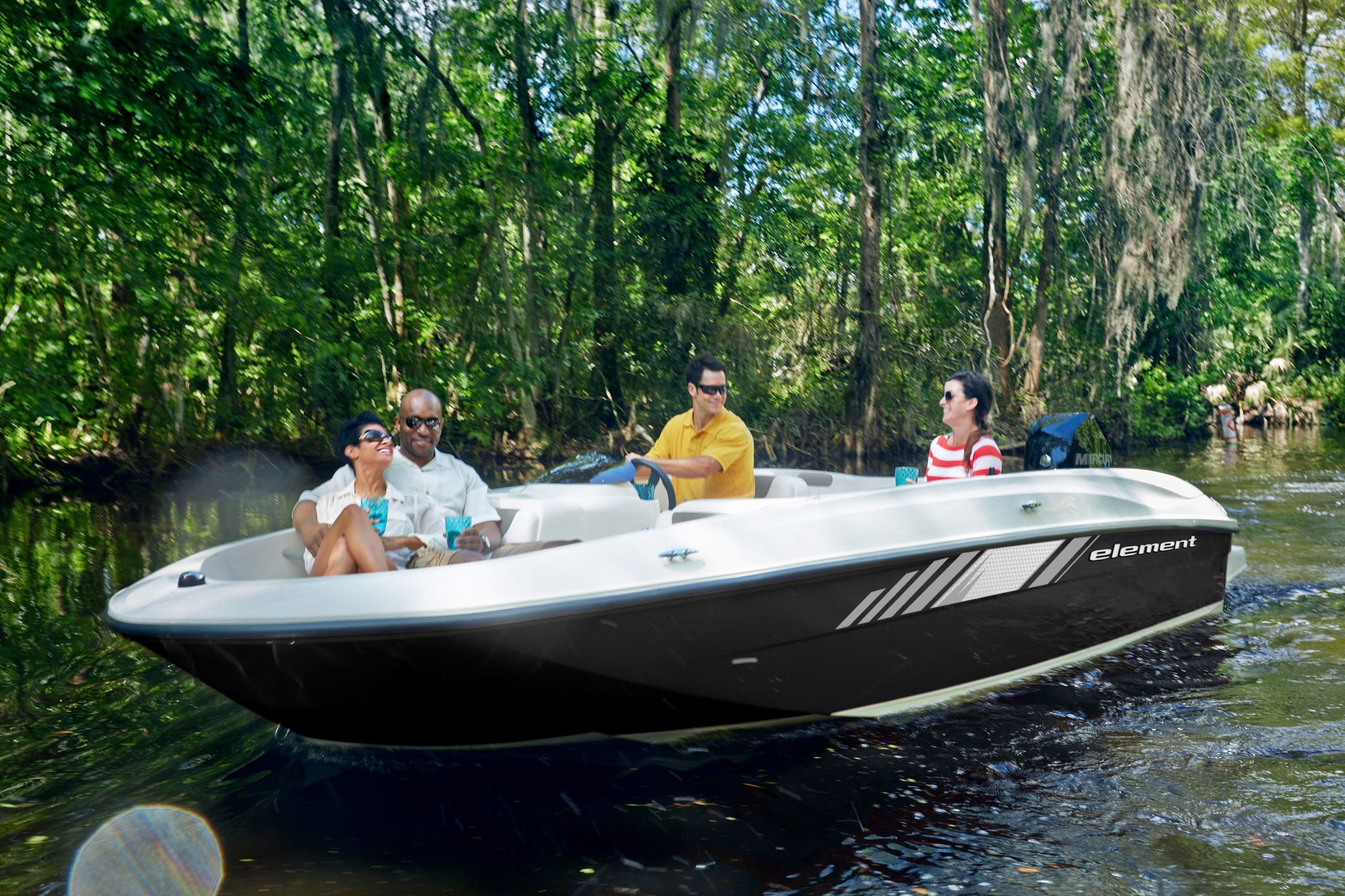 bayliner element e18 xl boat water