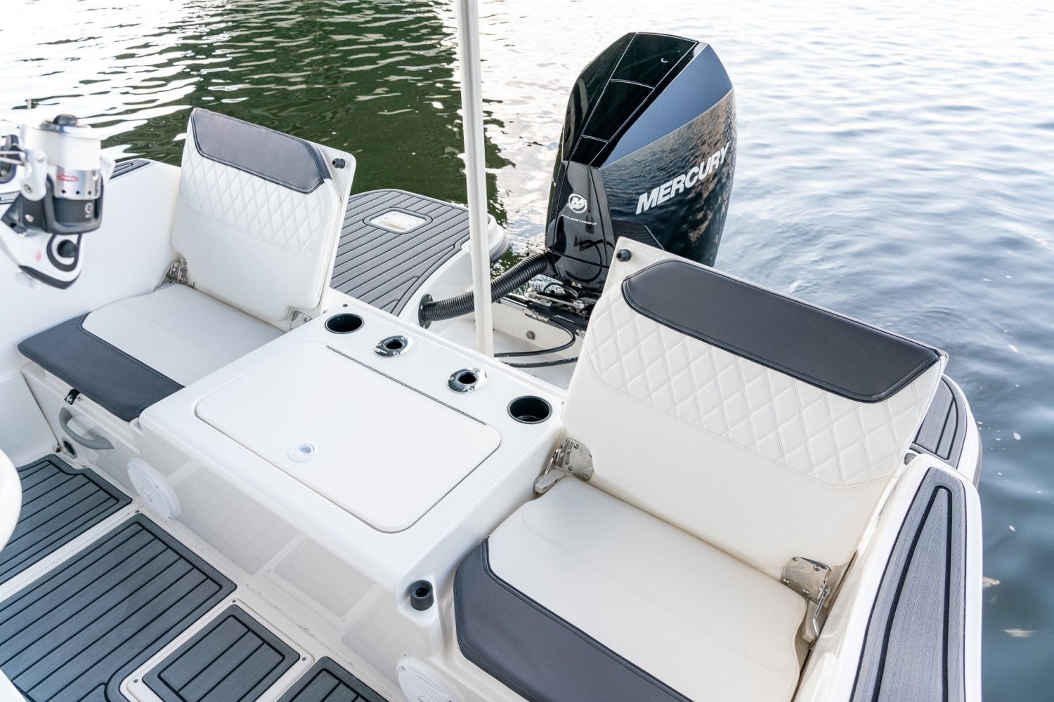 rear seating on the Trophy T22CC fishing boat