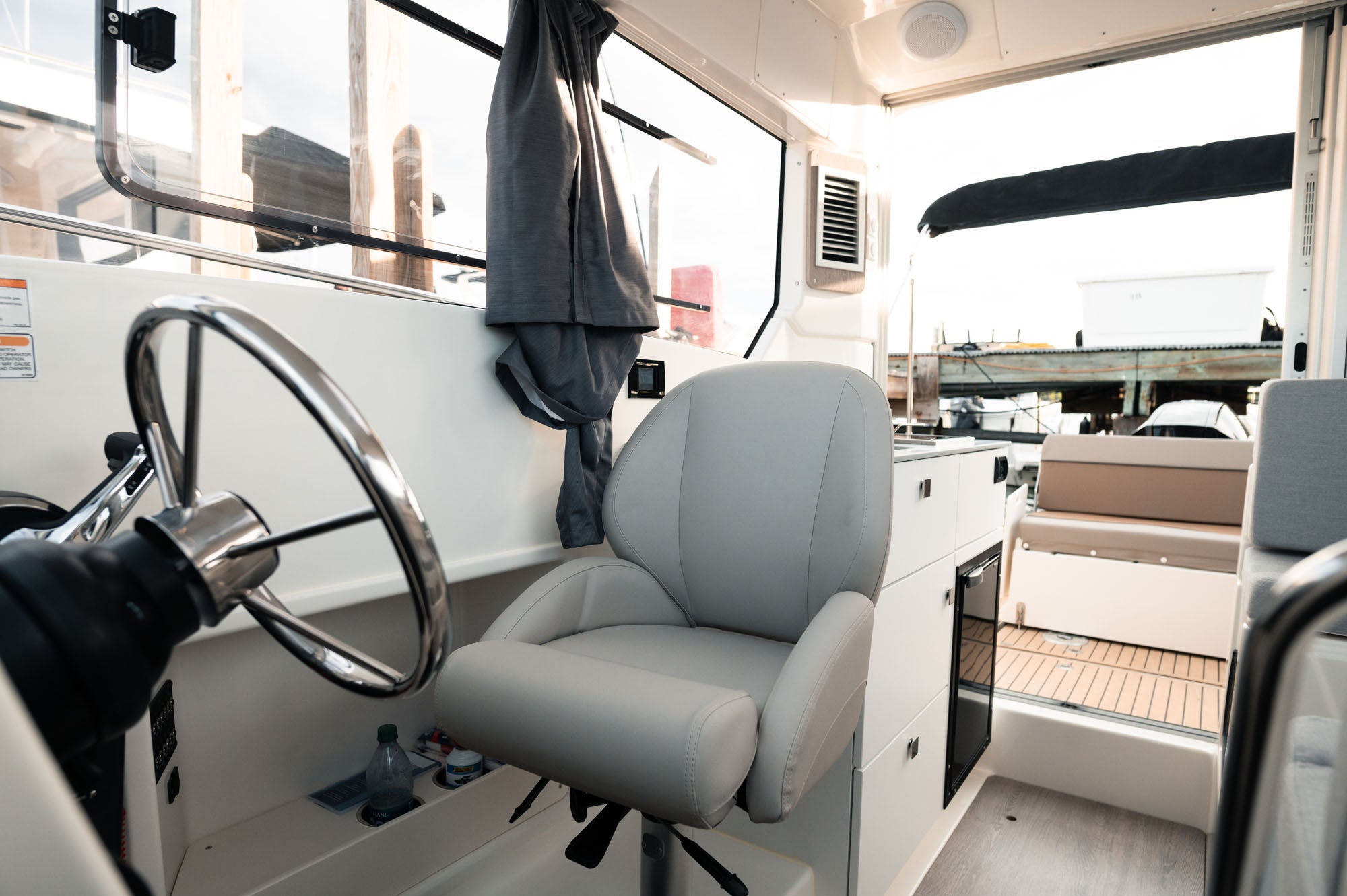 interior of the Trophy T25 Explorer overnight boat