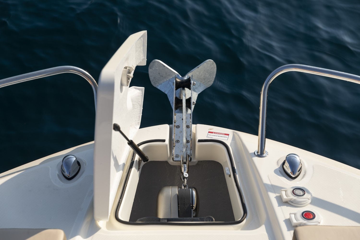 anchor on the VR6 Cuddy overnight boat