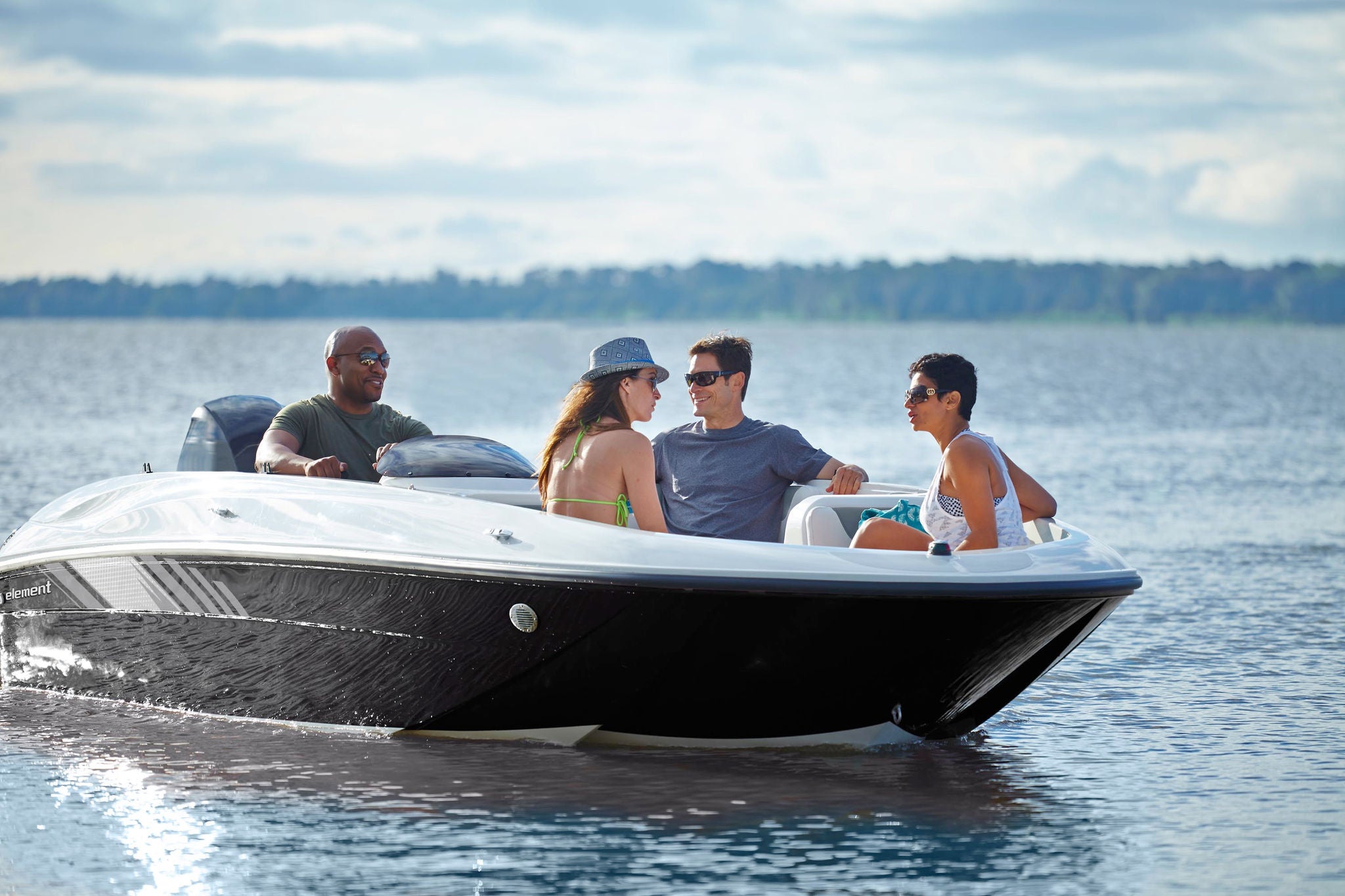 bayliner element e18 xl boat water