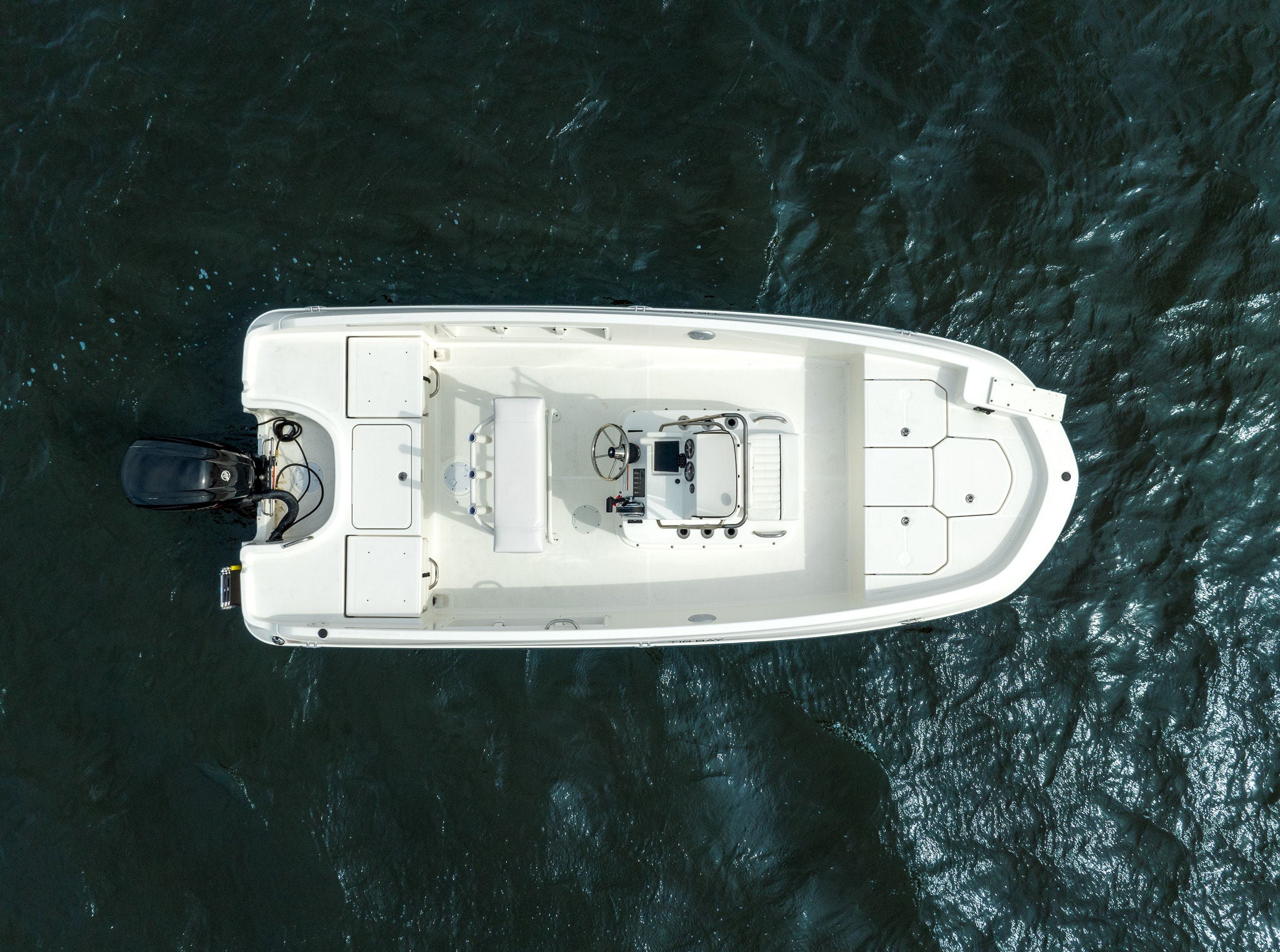 overhead view of the Trophy T18 fishing boat