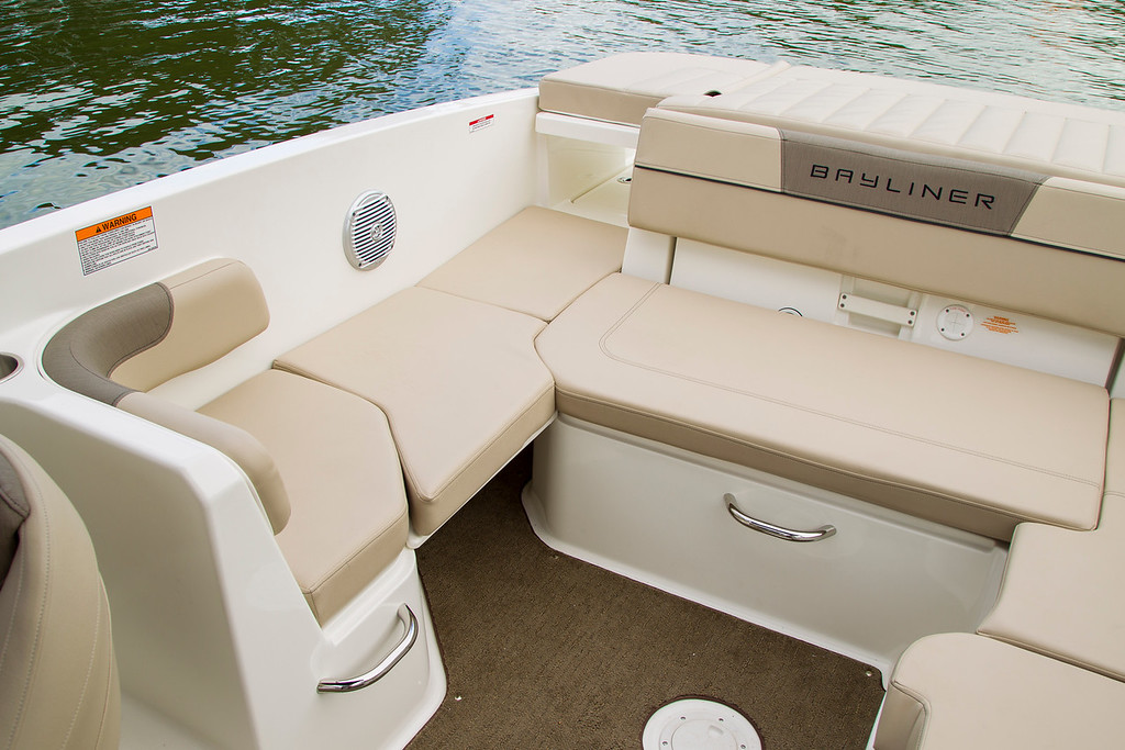 interior of the VR6 bowrider boat
