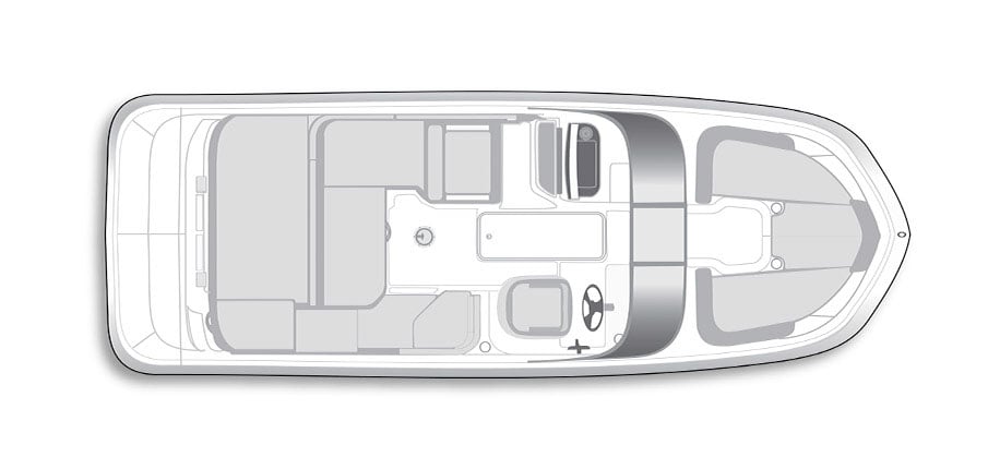 Overhead rendering of the VR6 Bowrider